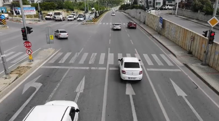 Alanya’da dron destekli trafik denetimi