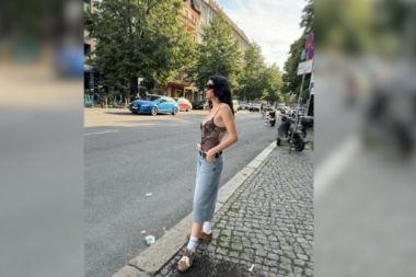 İnci Taneleri'nin 'Dilber'i Hazar Ergüçlü'den dikkat çeken kombin!