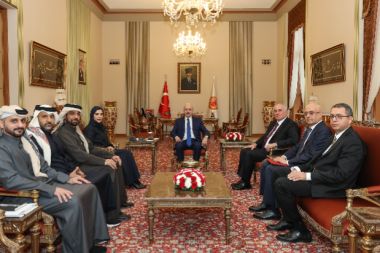Kurtulmuş, Katar Ulusal İnsan Hakları Komitesi Başkanı Al Attiyah'ı kabul etti