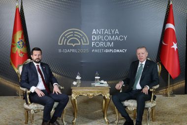 Cumhurbaşkanı Erdoğan ADF'de Milatoviç ile görüştü