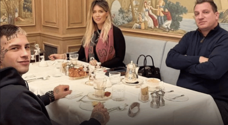 Wanda Nara eski kocası ve yeni sevgilisiyle kahvaltı yaptı