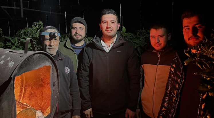 Başkan Alkan’dan don nöbetindeki üreticilere ziyaret