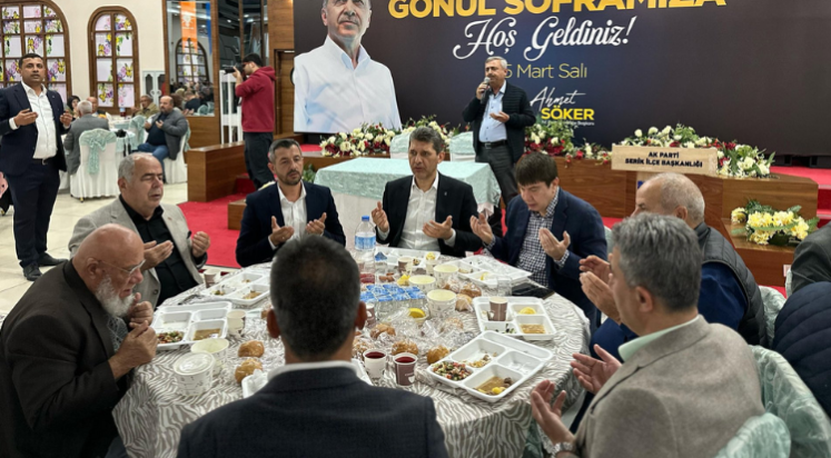 AK Parti Serik İlçe Başkanlığı tarafından gönül sofrası kuruldu