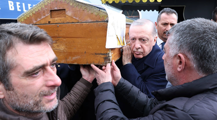 Cumhurbaşkanı Erdoğan, Burhan Abiş'in cenazesine katıldı
