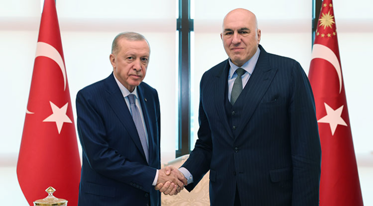 Cumhurbaşkanı Erdoğan, İtalya Savunma Bakanı Crosetto’yu kabul etti