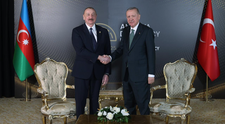 Cumhurbaşkanı Erdoğan, ile Aliyev ADF’de görüştü