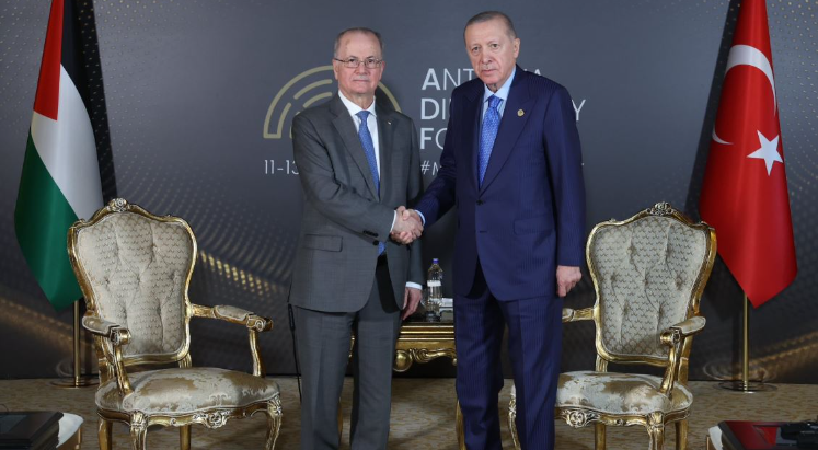 Cumhurbaşkanı Erdoğan, Filistin Başbakanı Mustafa'yı kabul etti