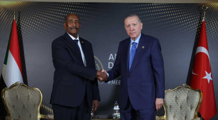 Cumhurbaşkanı Erdoğan, Sudan Egemenlik Konseyi Başkanı Burhan ile görüştü