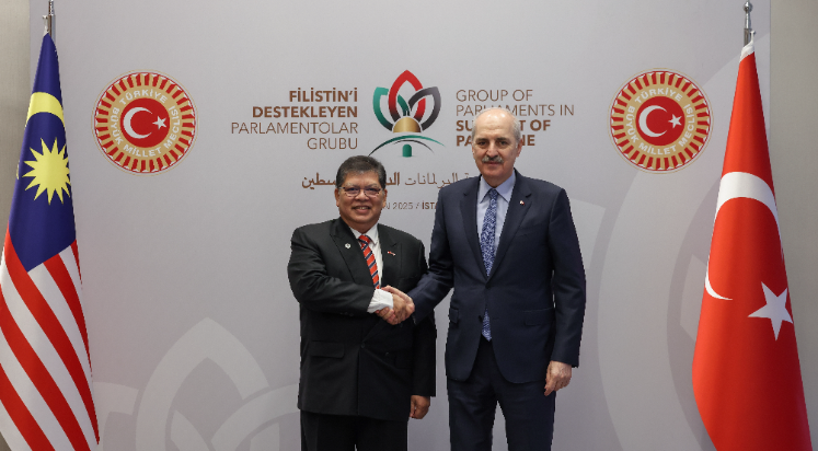 TBMM Başkanı Kurtulmuş, Malezya Temsilciler Meclisi Başkanı Abdul ile görüştü