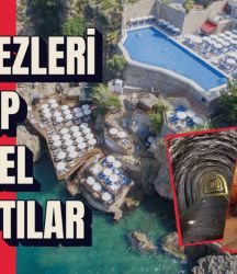 Falezleri oyup tünel yaptılar