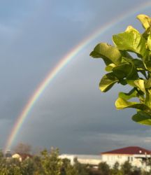 Antalya'da çifte gökkuşağı sürprizi