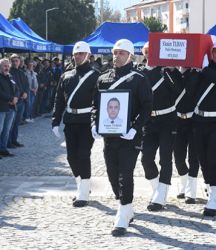 Hayatını kaybeden polis memuru için tören düzenlendi
