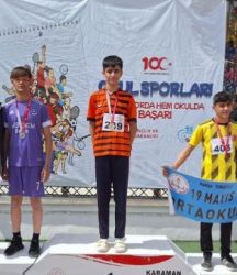 100 metrenin yıldızı Muhammed Berat Yiyin oldu