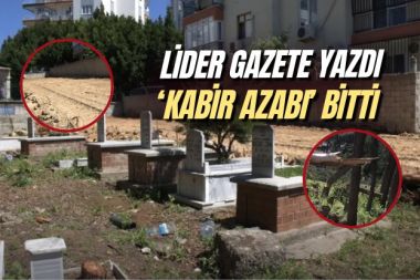 Andızla Mezarlığı şantiyeye dönmüştü!