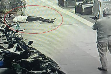 Çöp konteynerine çarpan şahıs baygınlık geçirdi