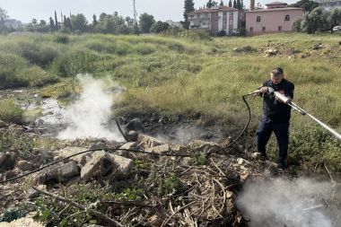 Gazipaşa'da otluk alanda yangın
