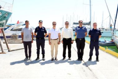 Kaymakam Çelik’ten Setur Marina Müdürlüğünü ziyaret