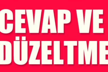 Cevap ve Düzeltme Metni