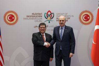 TBMM Başkanı Kurtulmuş, Malezya Temsilciler Meclisi Başkanı Abdul ile görüştü