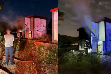 Trafo yangını ekiplerin müdahalesiyle söndürüldü
