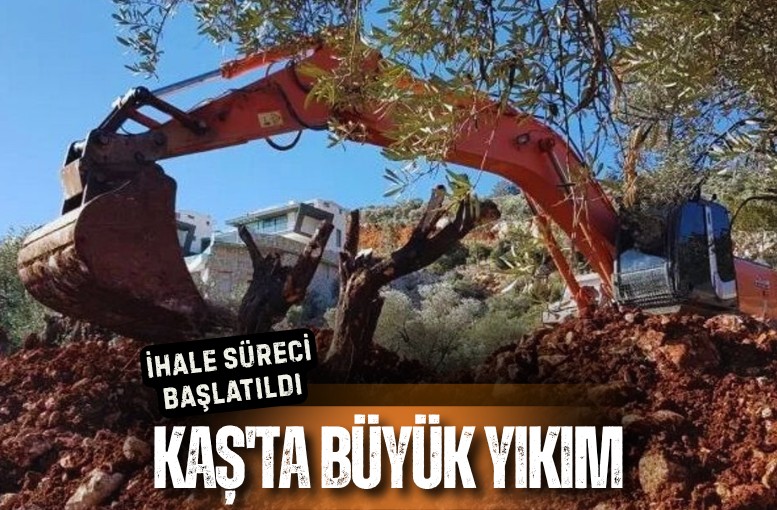Kaş’ta kaçak yapılar için yıkım ihalesi açıldı