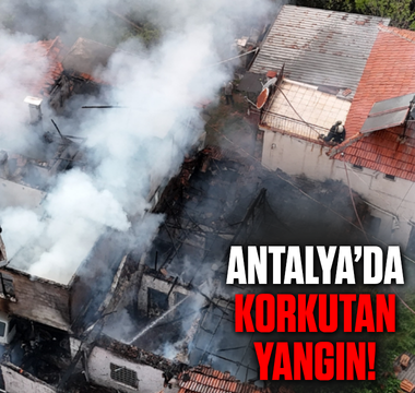 Antalya'da gecekonduda çıkan yangın etrafa sıçradı