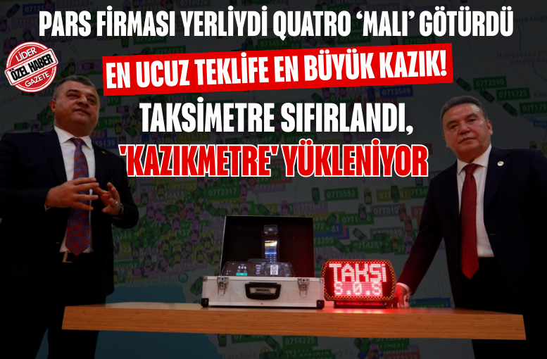 Antalya’da taksimetre sıfırlandı, 'kazıkmetre' yükleniyor…
