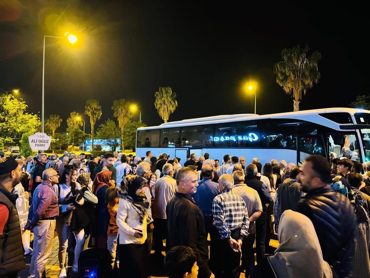 Gazipaşa'da hacı adayları uğurlandı