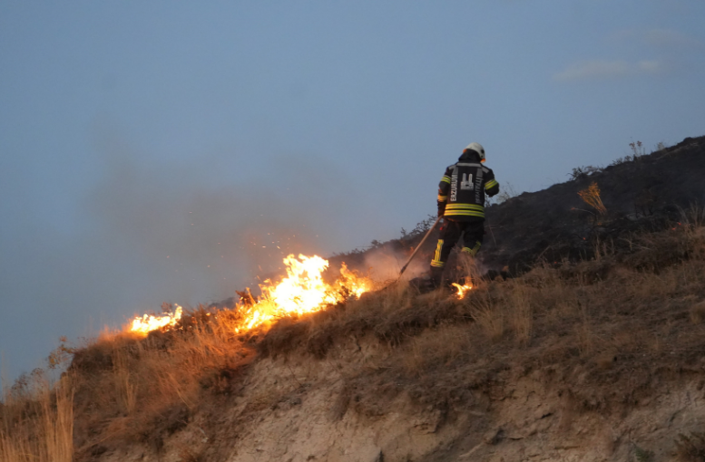 Havai fişek yangın çıkardı