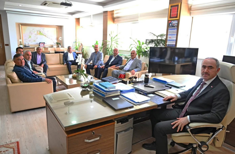 Kaş mahalle muhtarlarından DSİ 13. Bölge Müdürlüğü’ne ziyaret