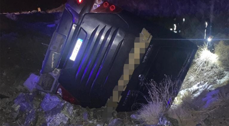 Kayseri’de otobüs devrildi: 6 yaralı