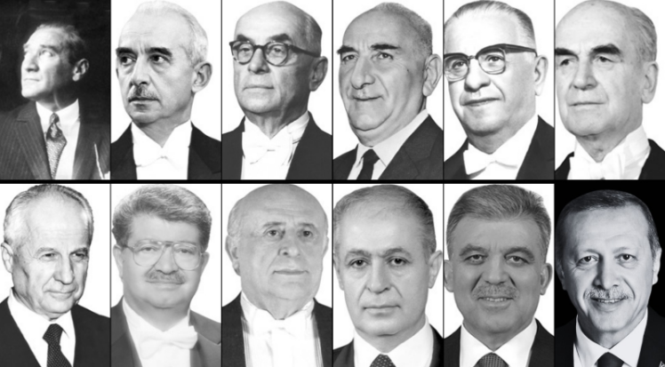 İşte Türkiye Cumhuriyeti'nin Cumhurbaşkanları