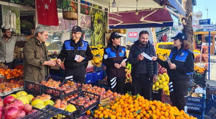 Alanya’da polisten esnafa uyarı