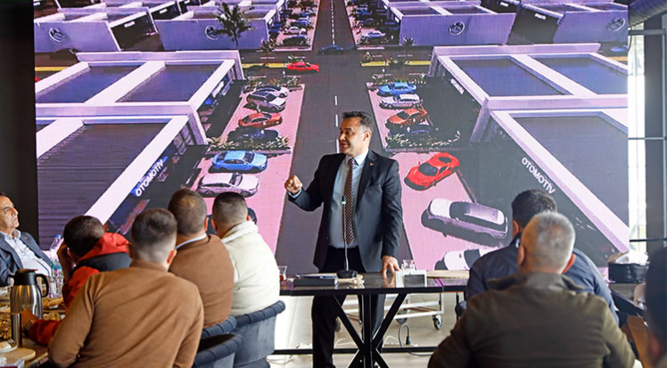 Başkan Yücel, Galerici ve Oto Kiralama esnaflarıyla buluştu