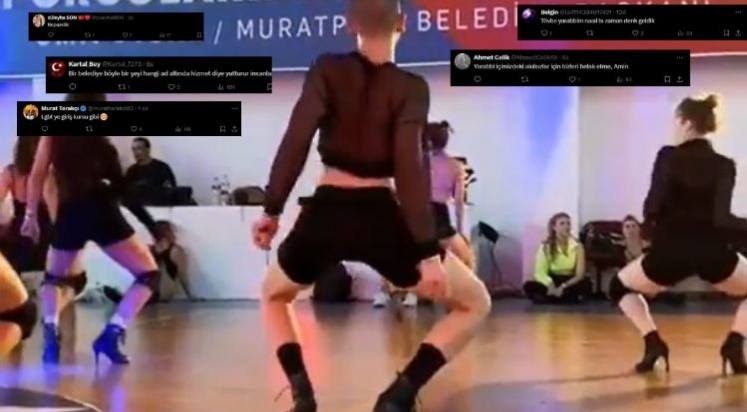 Erkek dansçının hareketleri ve giyimi tepki topladı