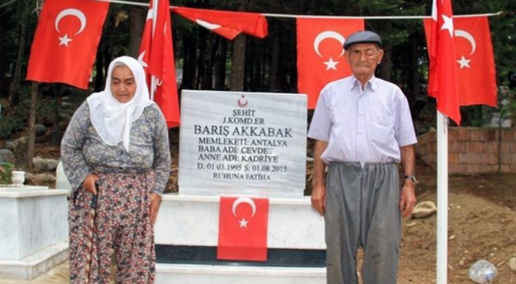 Şehit Barış Akkabak’ın dedesi hayatını kaybetti