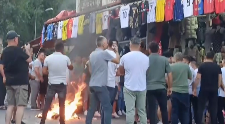 Marka avukatları ile esnaf arasında büyük arbede