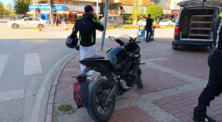 Motosiklet sürücüsü cezadan kurtulamadı