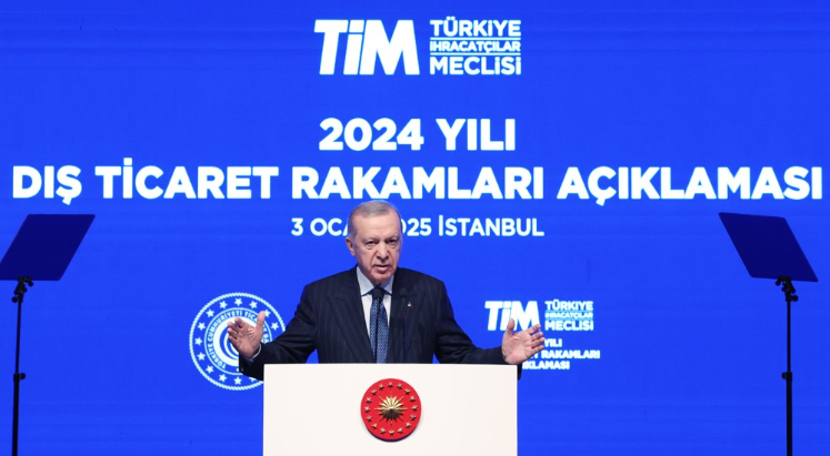 Cumhurbaşkanı Erdoğan: 2024 yılı ihracatımız 262 milyar dolara çıktı