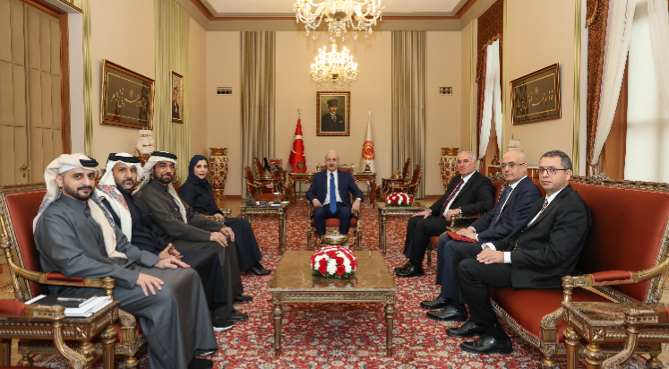 Kurtulmuş, Katar Ulusal İnsan Hakları Komitesi Başkanı Al Attiyah'ı kabul etti