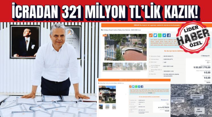 Muratpaşa’da en değerli parseller yok pahasına gitti