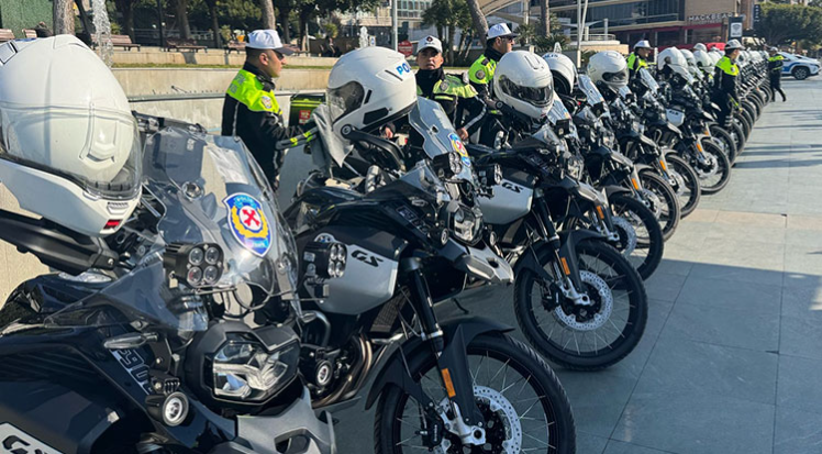Antalya Emniyetine 25 yeni motosiklet törenle teslim edildi