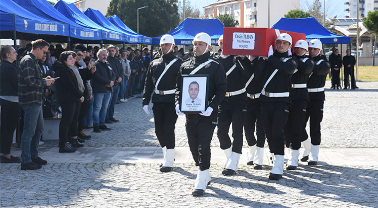Hayatını kaybeden polis memuru için tören düzenlendi