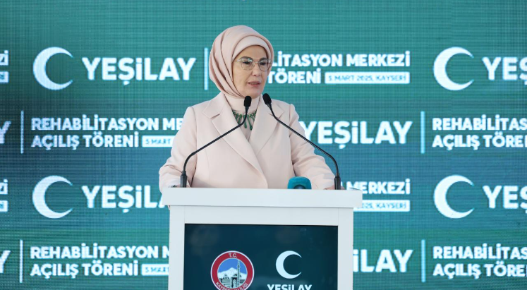 Emine Erdoğan’dan Kayseri Yeşilay Rehabilitasyon Merkezi'nin açılışına ilişkin paylaşım