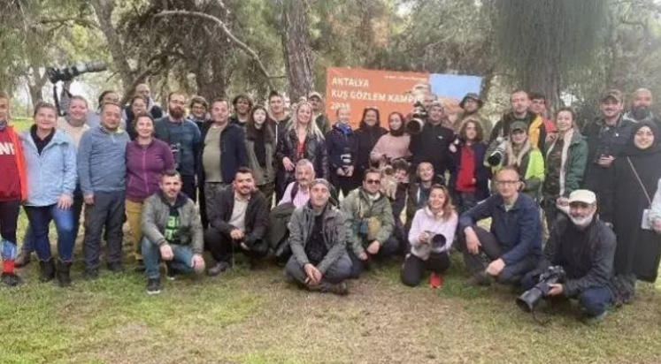 Antalya'da kuş gözlem kampı