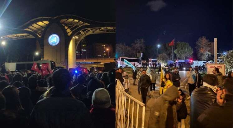 Akdeniz Üniversitesi’ndeki eyleme polis müdahale etti