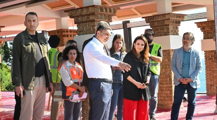 Vali Şahin, Mermerli Plajı’ndaki çalışmaları inceledi